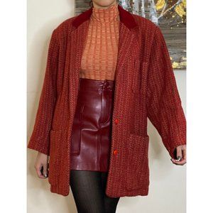 SOLD (VINTAGE) Album by Kenzo 90's Velvet Neck Oversized Jacket (S)